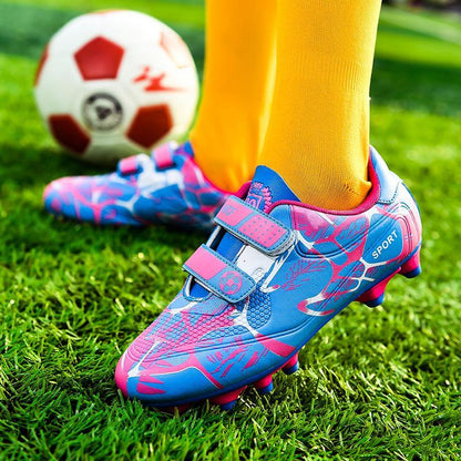 Mess It Kids Outdoor Soccer Cleats/Boys Girls Training Football Cleats - The GoatFind