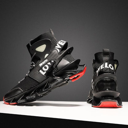 GOT VELOCITY Race Off High Top Shoes/ Blade Bounce Zig sole Sneakers - The GoatFind