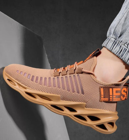 Unisex Brown Tennis Shoes/Yellow Running Sports Sneakers Mens Womens - The GoatFind