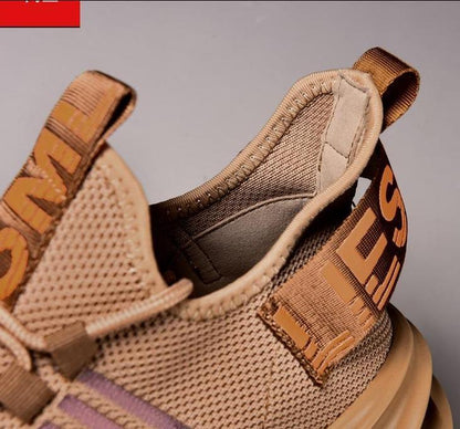 Unisex Brown Tennis Shoes/Yellow Running Sports Sneakers Mens Womens - The GoatFind