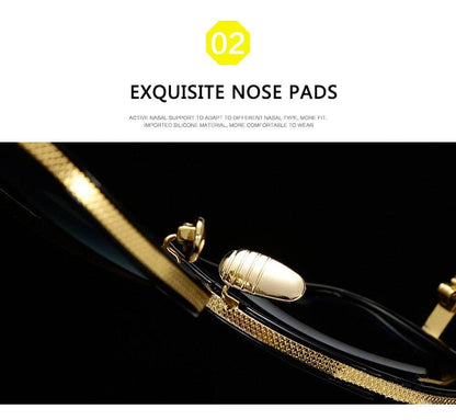 Mens Vintage Wayfarer/Gold Rim/Mens vintage sunglasses - The GoatFind