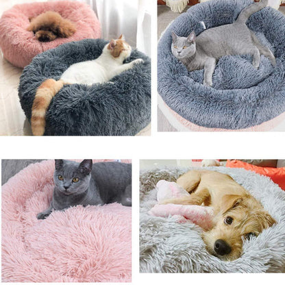 Super Soft Plush Pet Donut Lounger Bed for Dogs/Cats/Pets - All Sizes - The GoatFind