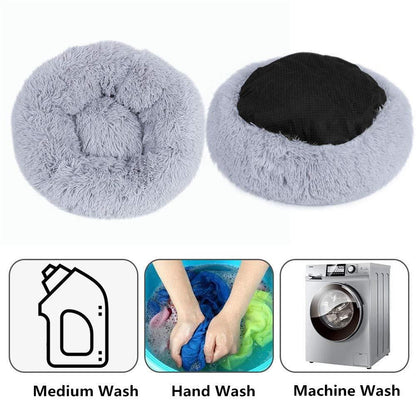 Super Soft Plush Pet Donut Lounger Bed for Dogs/Cats/Pets - All Sizes - The GoatFind