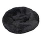 Super Soft Plush Pet Donut Lounger Bed for Dogs/Cats/Pets - All Sizes The G.O.A.T. Find Black M 50CM 