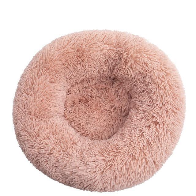 Super Soft Plush Pet Donut Lounger Bed for Dogs/Cats/Pets - All Sizes The G.O.A.T. Find Peach S 40CM 