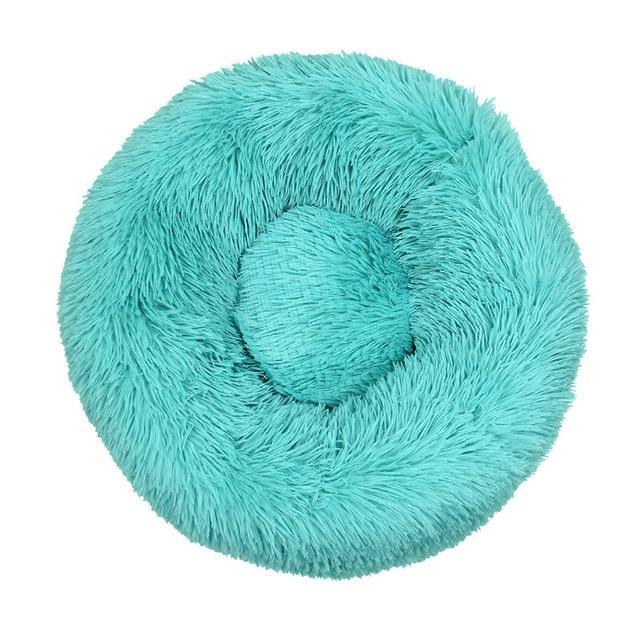 Super Soft Plush Pet Donut Lounger Bed for Dogs/Cats/Pets - All Sizes The G.O.A.T. Find Turqoise M 50CM 