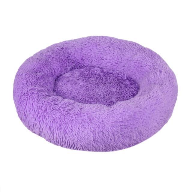 Super Soft Plush Pet Donut Lounger Bed for Dogs/Cats/Pets - All Sizes The G.O.A.T. Find Violet XXXL 100CM 
