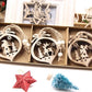 Vintage Wooden Pendants Ornaments Christmas Tree Decorations -12pcs in Box The GoatFind 