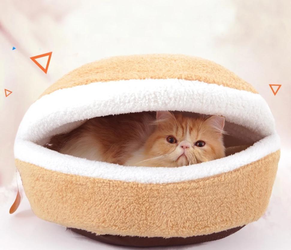 Warm Hamburger Beds for Cats/Dogs/Pets The G.O.A.T. Find Button S 