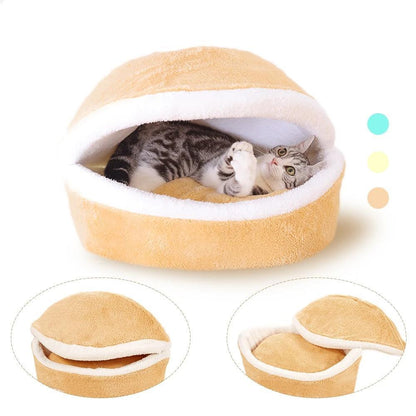 Warm Hamburger Beds for Cats/Dogs/Pets The G.O.A.T. Find Zipper S 