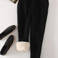 Womens Casual Thick Cashmere Track Pants/Loose Long Lambskin Trousers Plus Size The G.O.A.T. Find Black XL 
