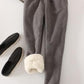 Womens Casual Thick Cashmere Track Pants/Loose Long Lambskin Trousers Plus Size The G.O.A.T. Find Dark grey XL 