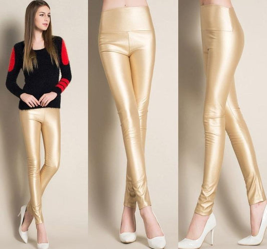 GF Faux Leather Skinny Pencil Pants - The GoatFind