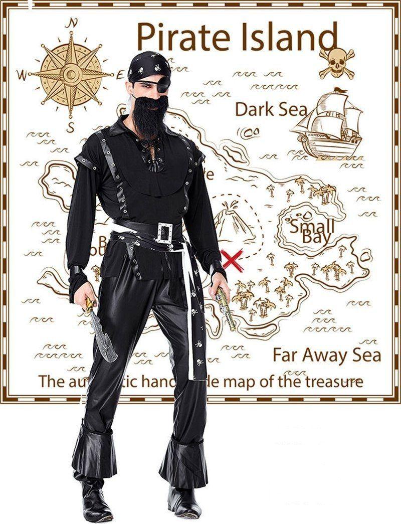 Womens/Mens Pirate Costume Halloween Cosplay Theme Party Dress The GoatFind 